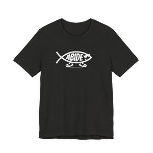 Abide Fish T‑Shirt — Dudeism /Big Lebowski Graphic Tee